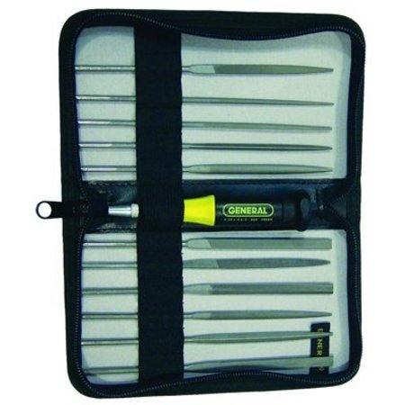 GENERAL TOOLS FILE SET 12pc JEWLER IN POUCH GN707475